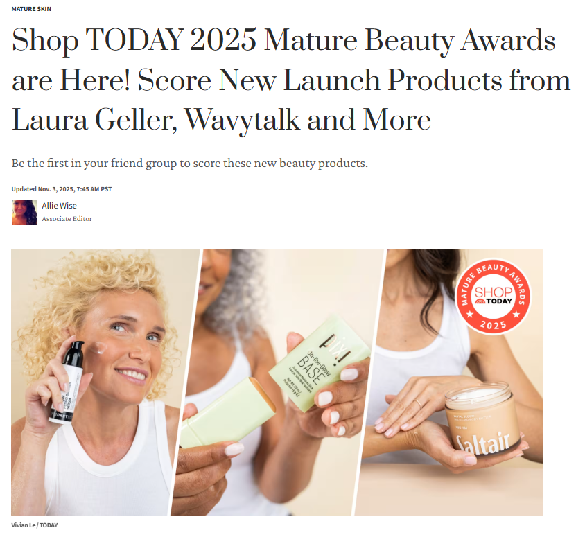 TODAY: 2025 Mature Beauty Awards are Here!