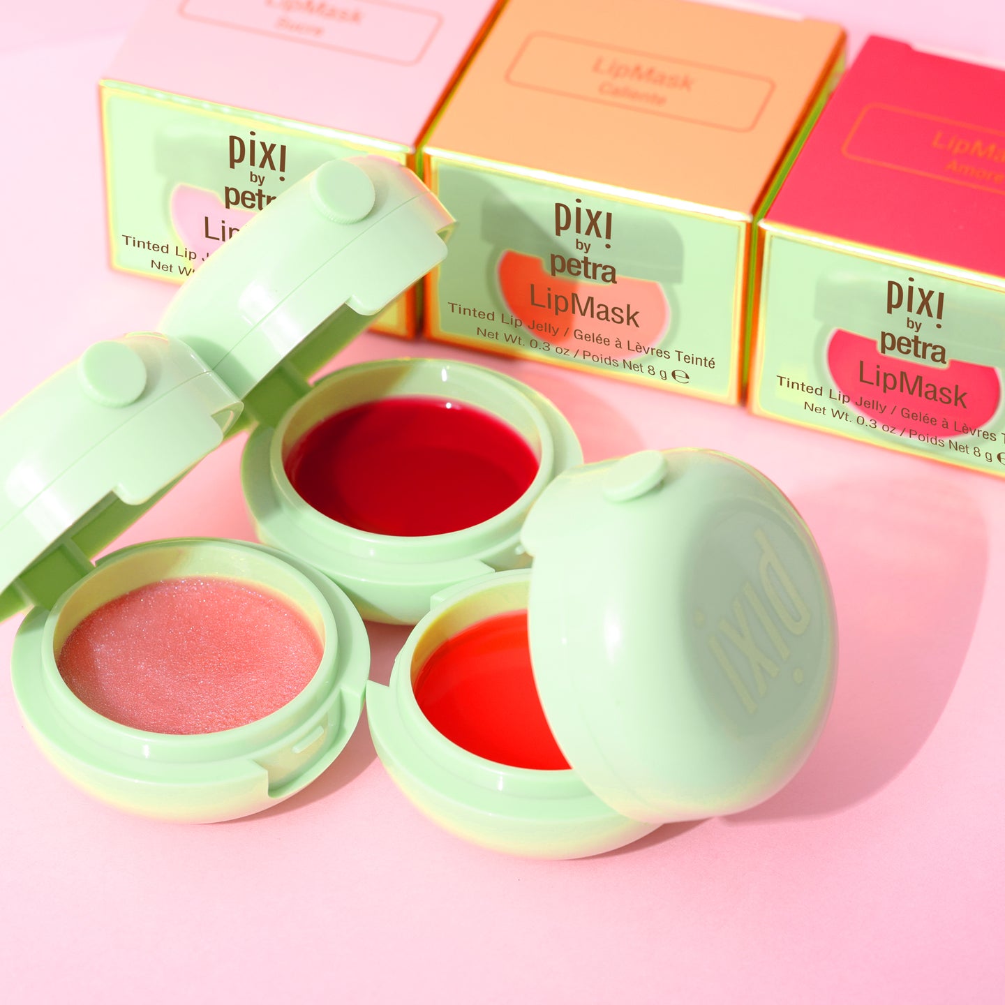 LipMask Trio - Hydrating & Plumping Tinted Lip Jelly Set - Pixi